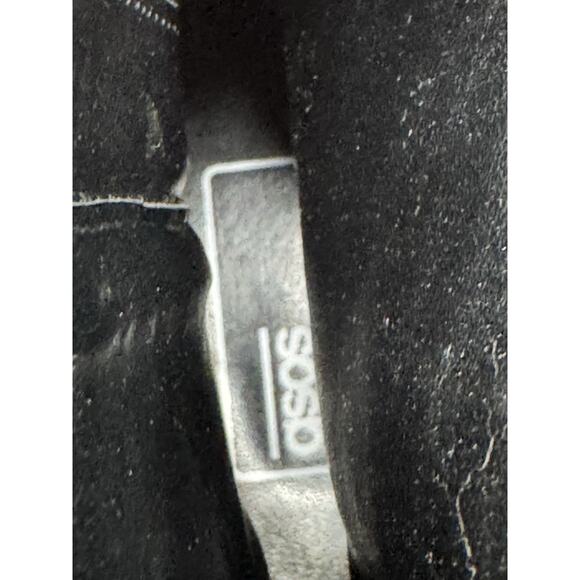 ASOS Black Ankle Bootie 10 Block Heel Boot Goblin Core Witchcore Whimsigoth - Picture 12 of 13